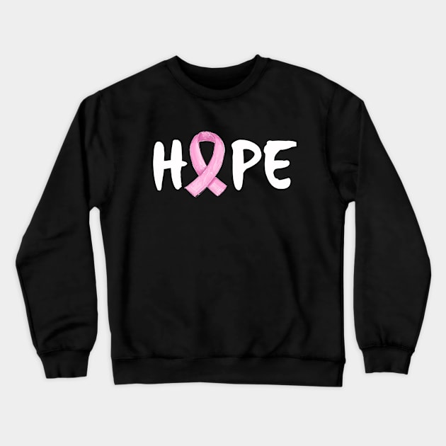 'Hope' Cancer Ribbon Awareness Shirt Crewneck Sweatshirt by ourwackyhome